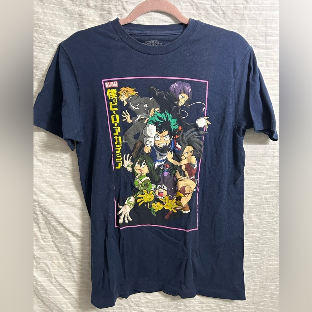 My Hero Academia Men's T-Shirt DEKU ASUI MOMO JIROU MINORU SIZE M B38